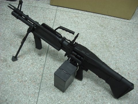 m60 airsoft gun. If I can sum up the gun in one